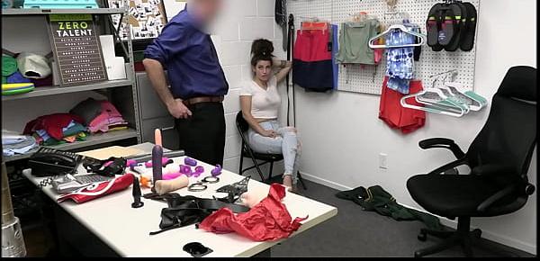  Big Ass Big Tits Teen Indica Flower Caught Shoplifting Sex Toys Fucked By Officer After Deal Is Made
